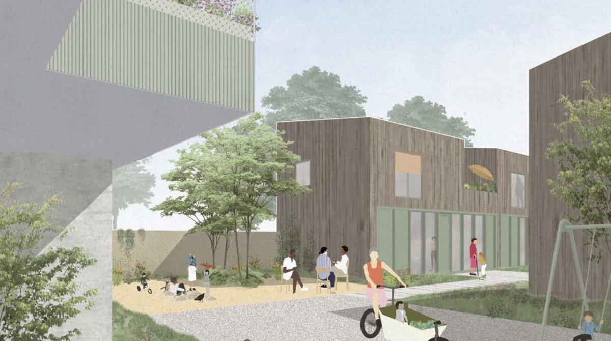 BG Weißenseer Spitze_Blick-in-den-Wohnhof