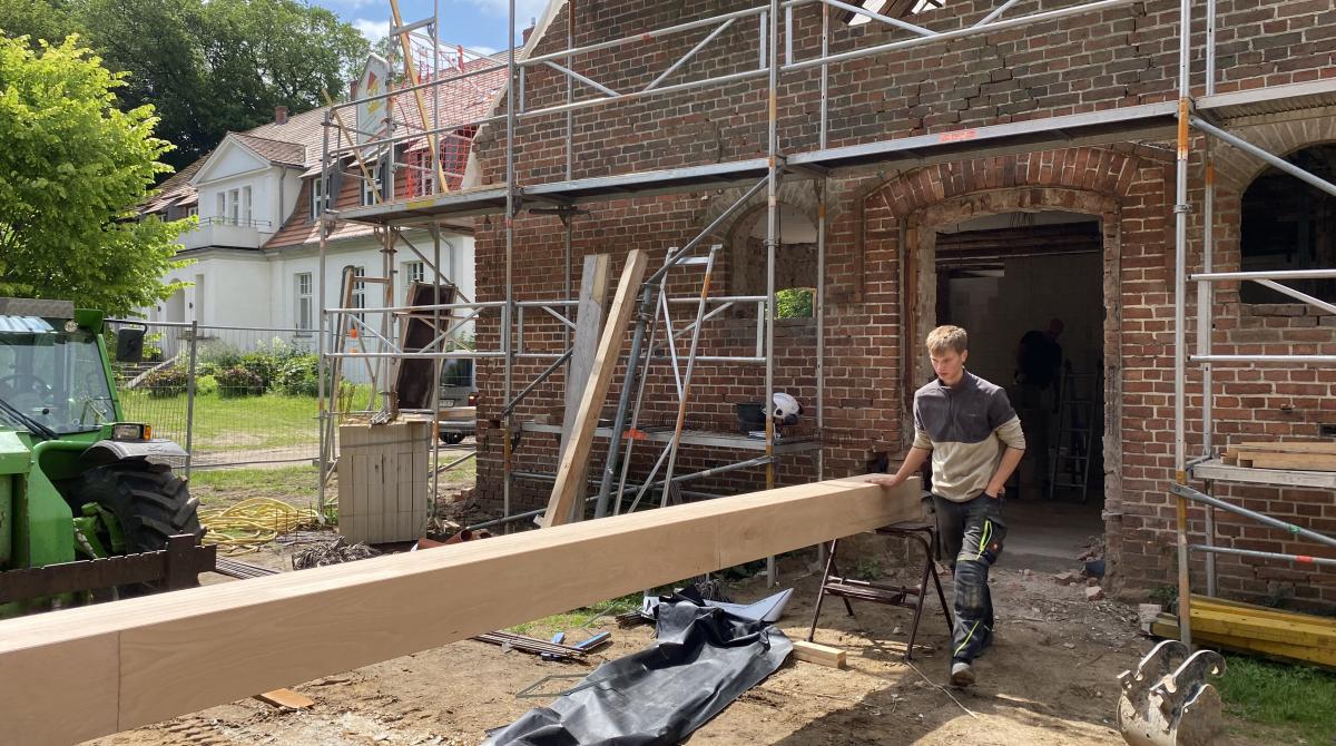 Kutscherhaus Rohbauarbeiten - statische Ertüchtigung